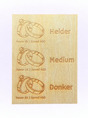 Graveer opties Hartje paard
