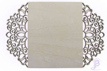 Kaart rechthoek Ornament 3 Kaart rechthoek Ornament 3
